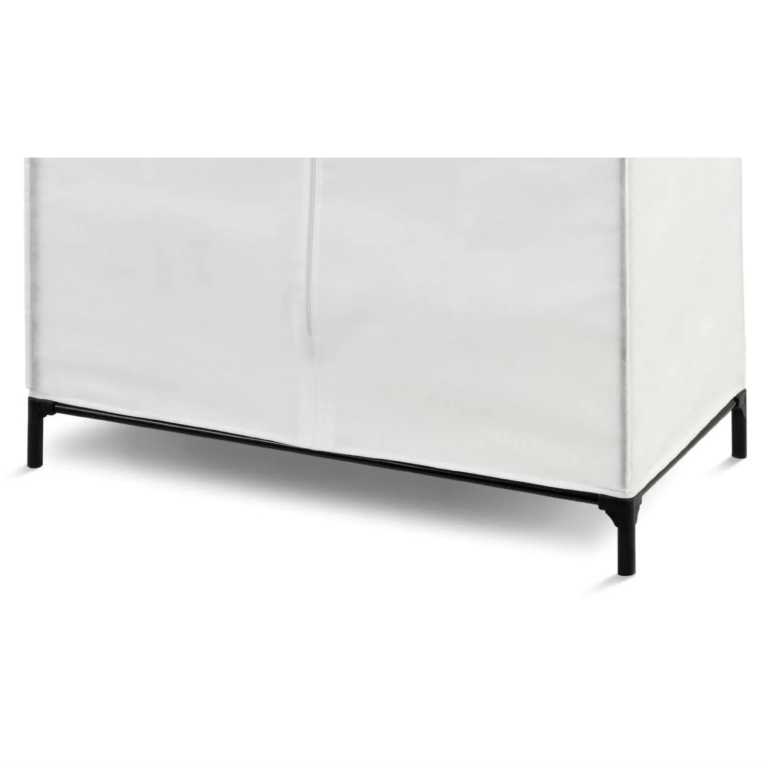 36-inch White Portable Closet Clothes Organizer Wardrobe