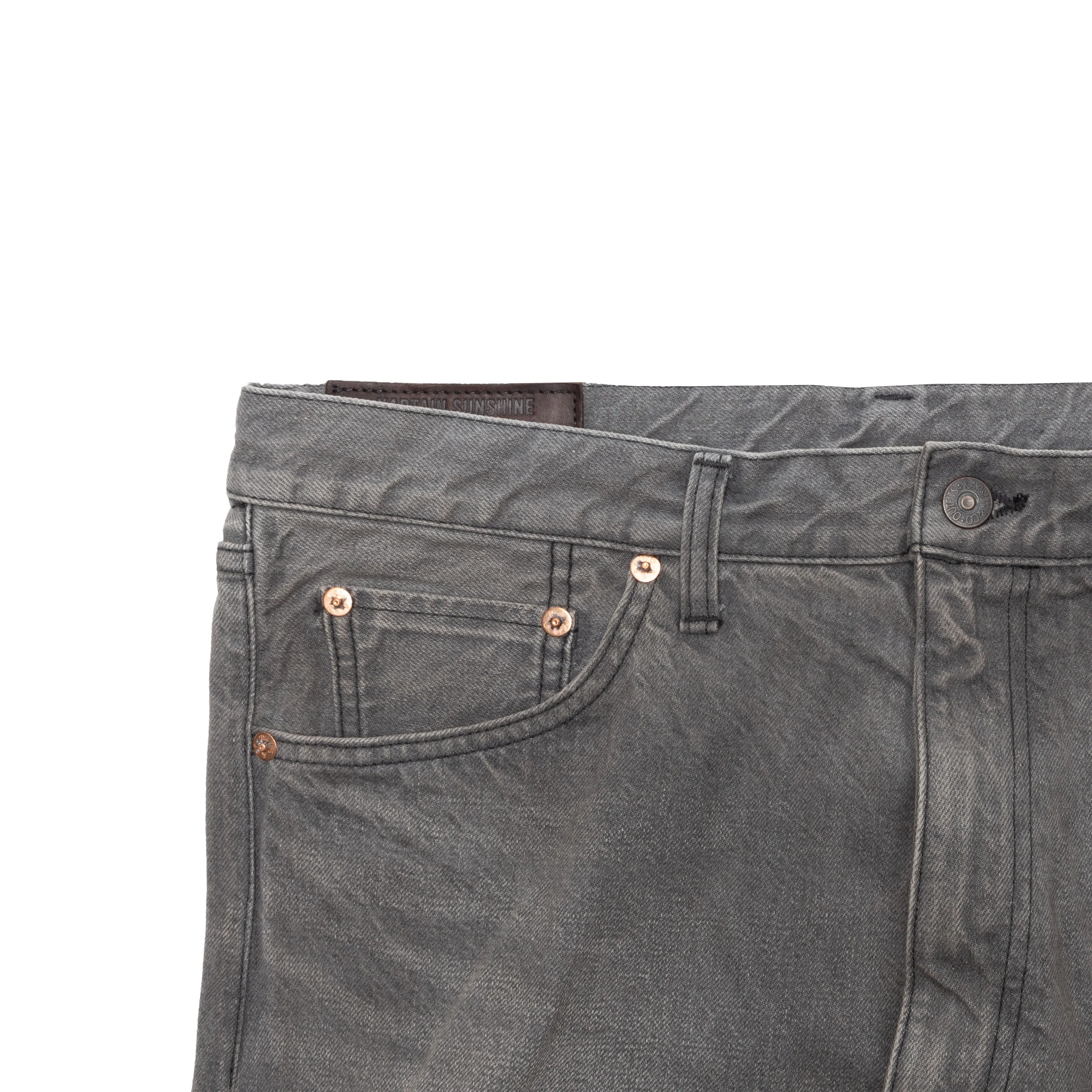 5P ZIPPER FRONT DENIM PANTS