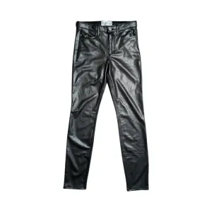 Abercrombie Faux Leather Straight Leg Pants