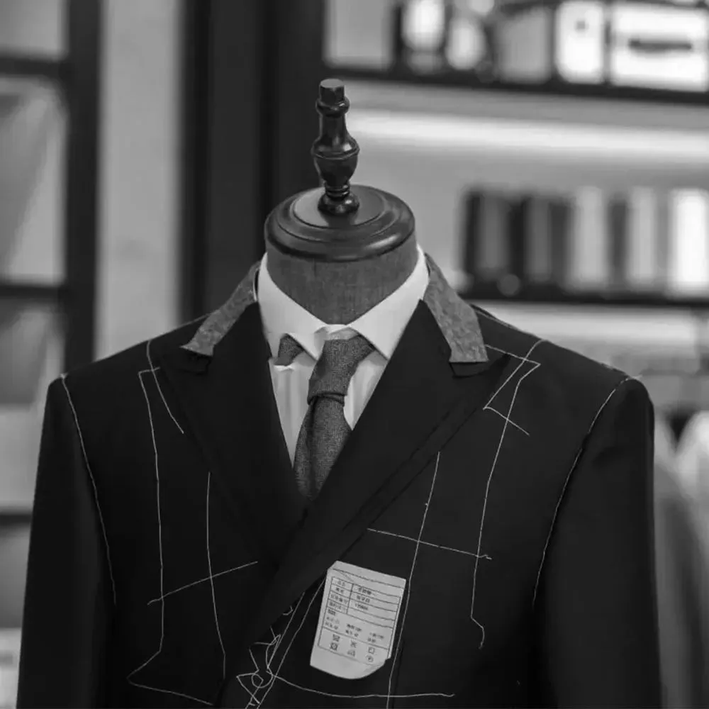Aidase V Neck Men's Suit Vests Herringbone Wool Tweed Double Breasted Waistcoat Tuxedo Groomsmen For Wedding Groom One Piece Vest