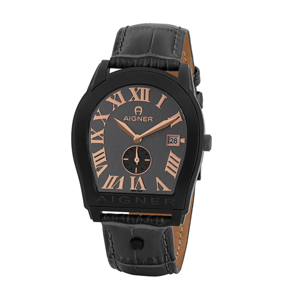 AIGNER MODENA GENTS Leather GREY DIAL WATCH