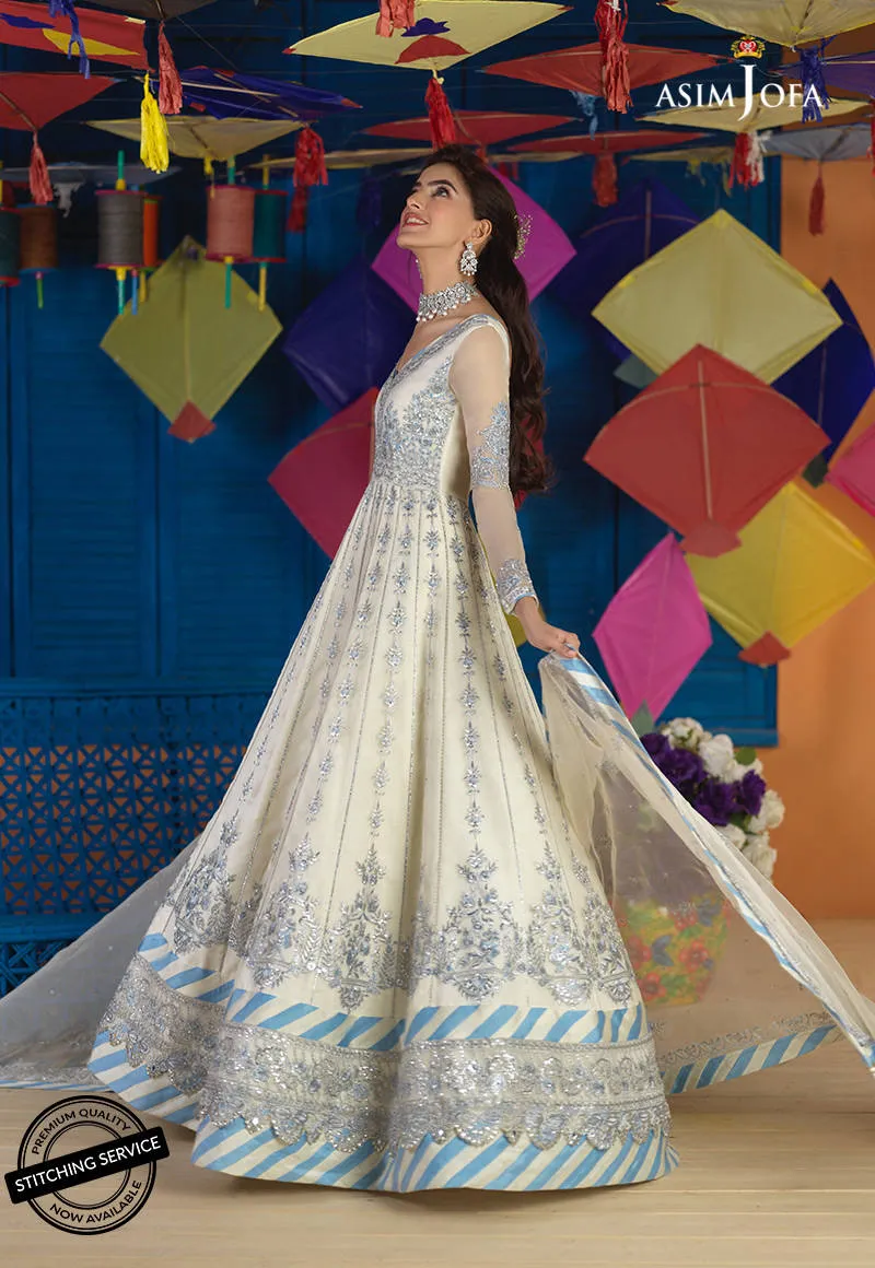 AJFC-63 | Asim Jofa Basant Collection 2022 | Unstitched Embroidered Organza Suit