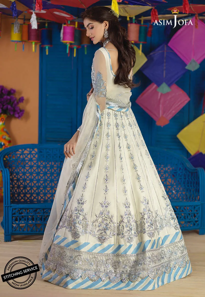 AJFC-63 | Asim Jofa Basant Collection 2022 | Unstitched Embroidered Organza Suit