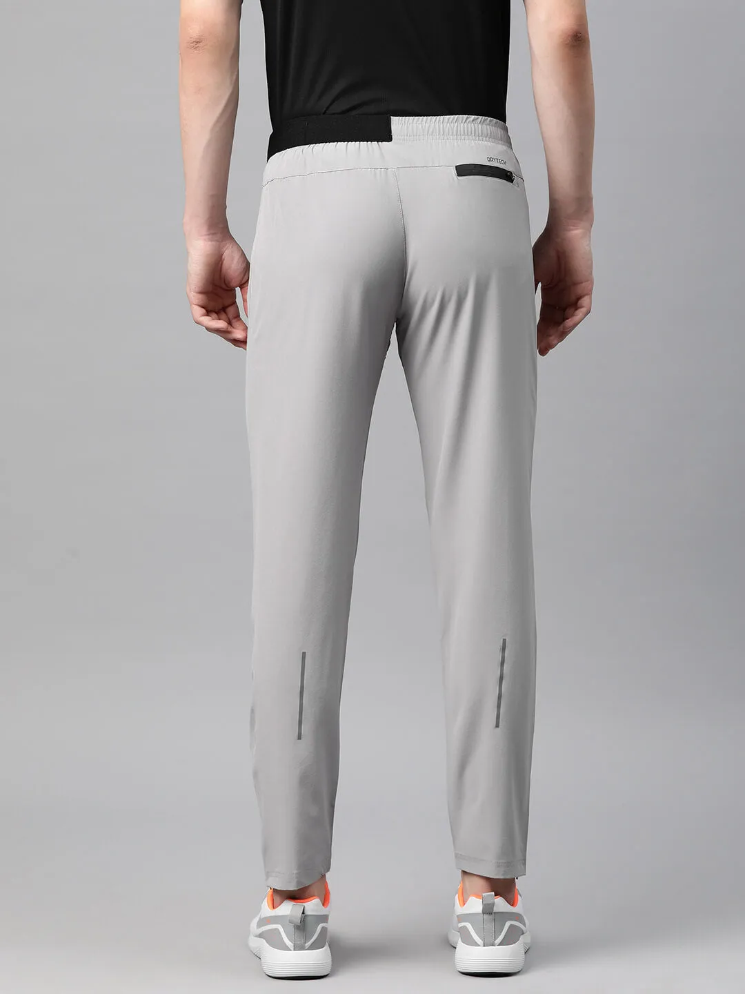 Alcis Men Dry Tech Slim Fit Sports Track Pants with Reflective Detail