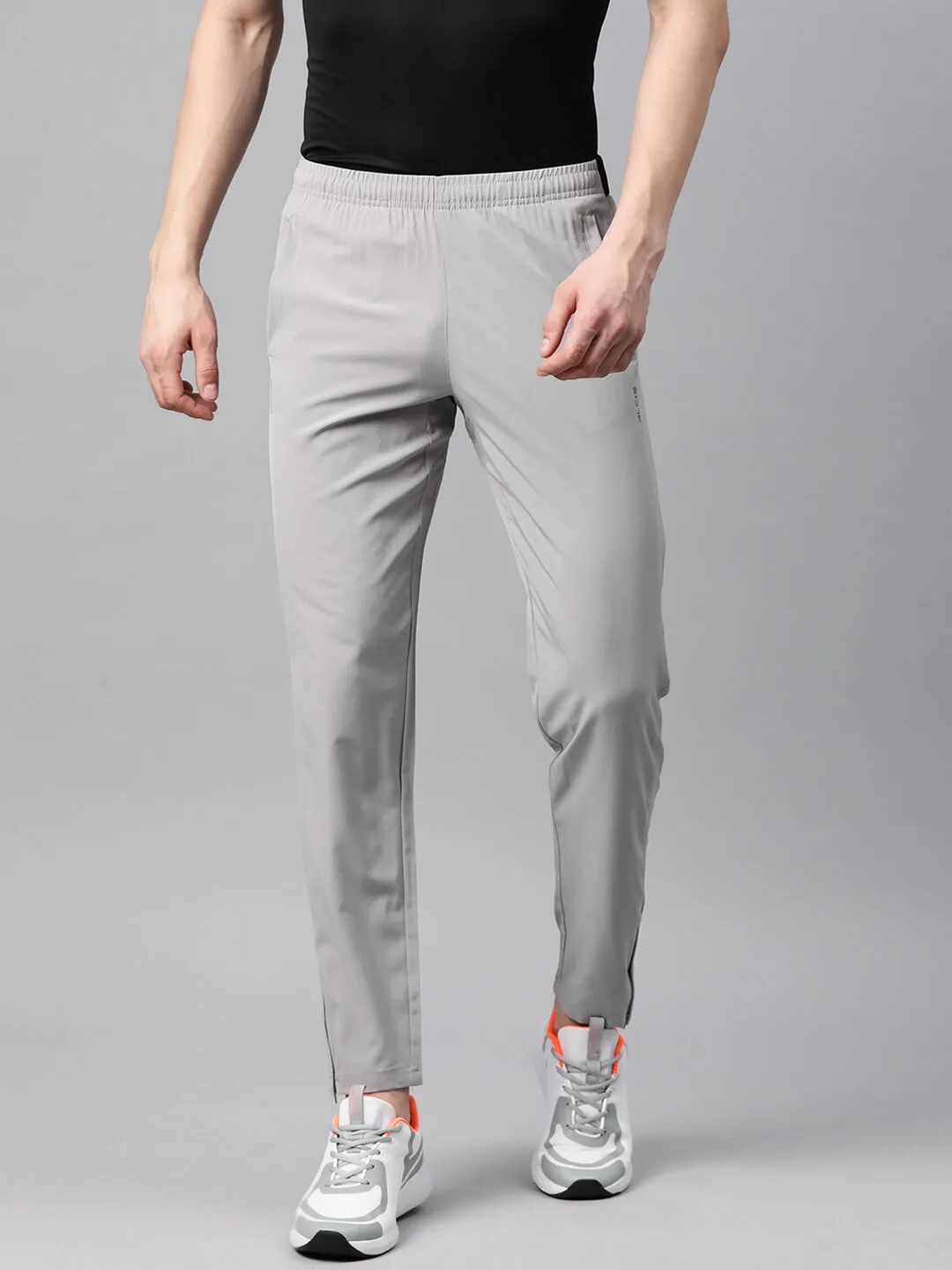 Alcis Men Dry Tech Slim Fit Sports Track Pants with Reflective Detail