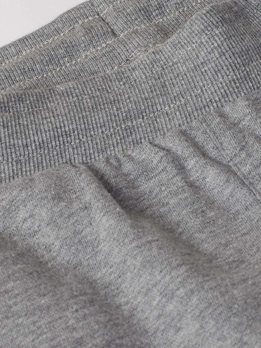 Alcis Men Grey Melange Solid Track Pants