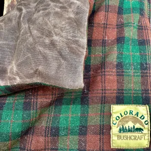 All Natural Bushcraft Cooshun - Waxed Canvas and Wool Sitting Pad