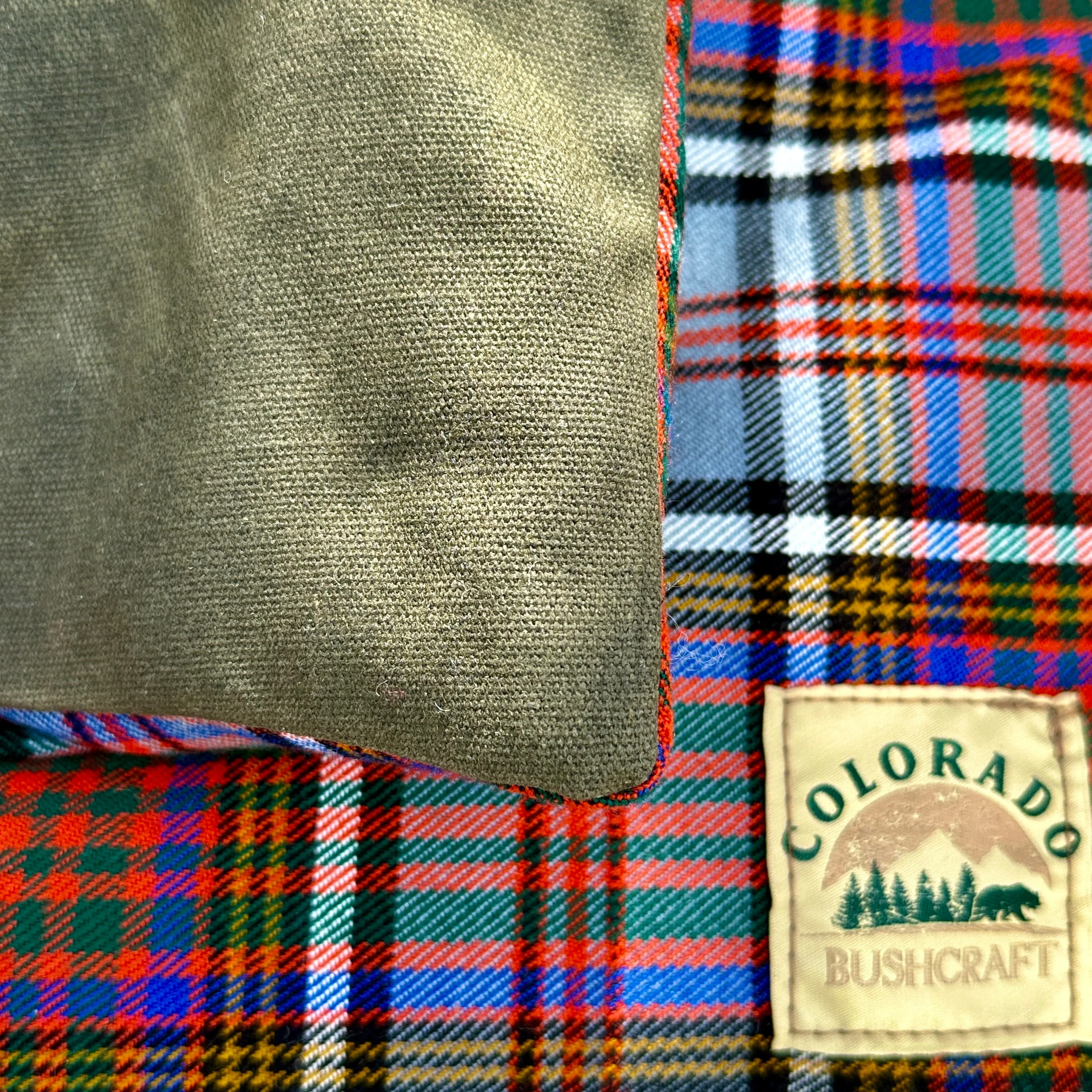 All Natural Bushcraft Cooshun - Waxed Canvas and Wool Sitting Pad