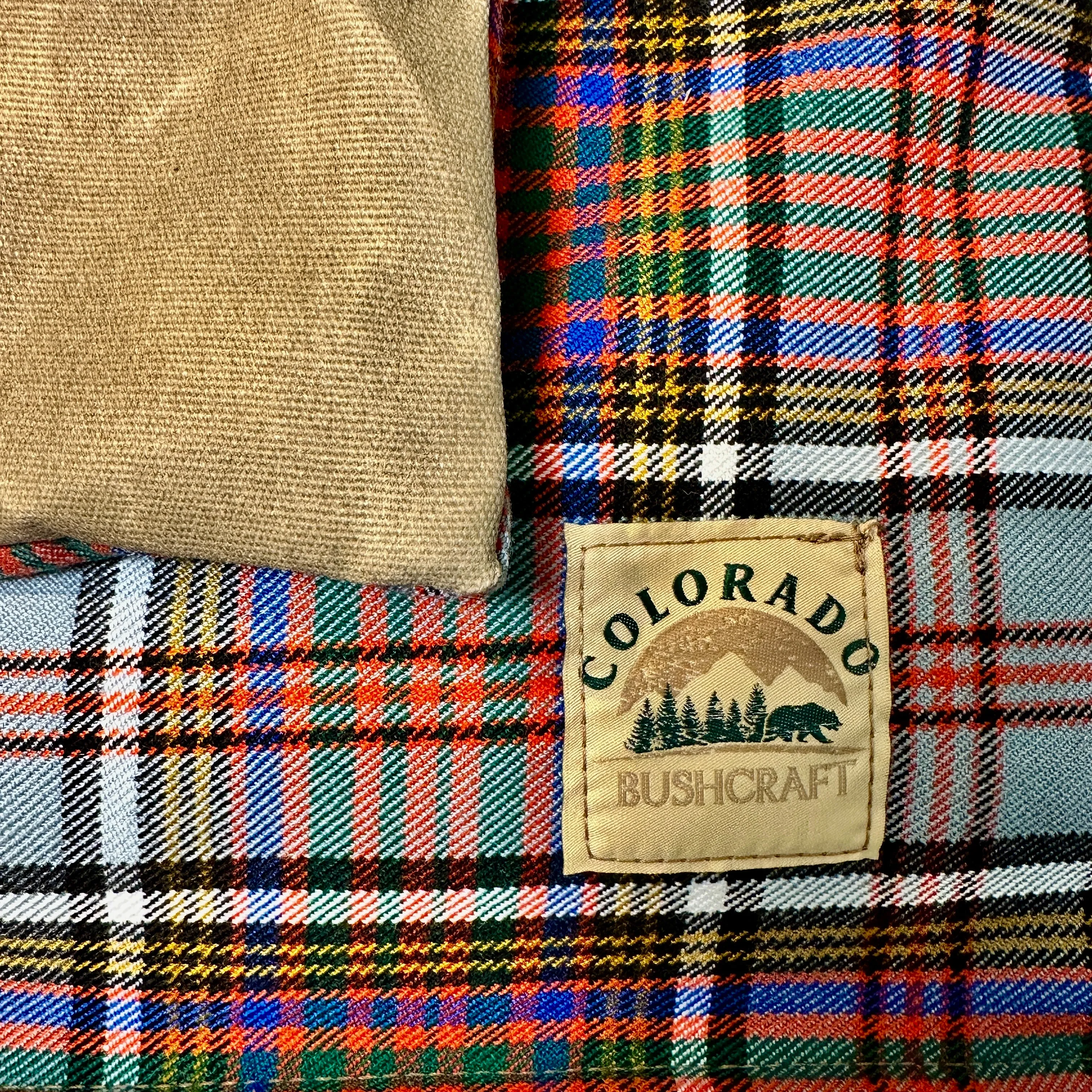 All Natural Bushcraft Cooshun - Waxed Canvas and Wool Sitting Pad