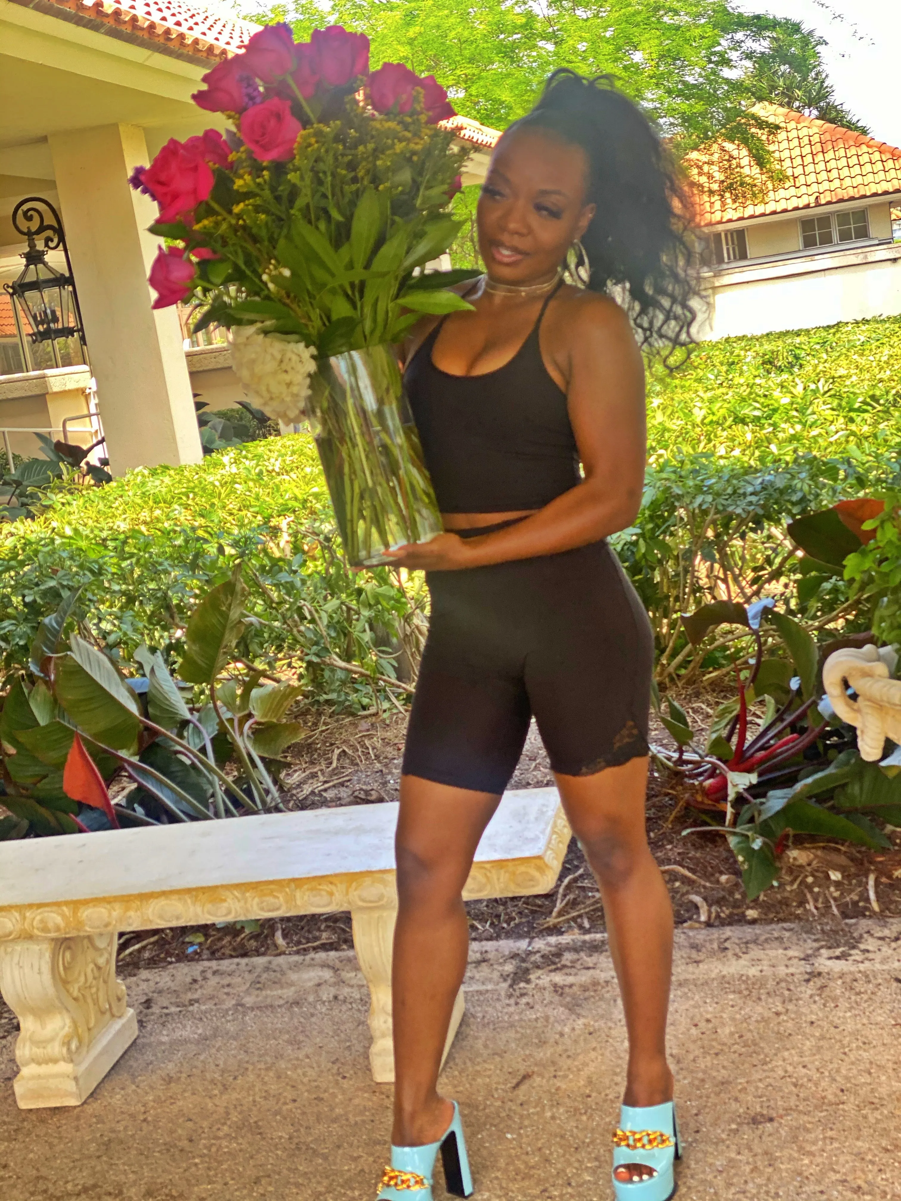 Amazing Lace Short Legging (Eco) 🖤♻️