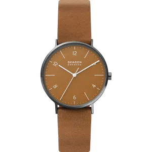 ANALOG WATCH 0 JWL SS LEATHER STRAP