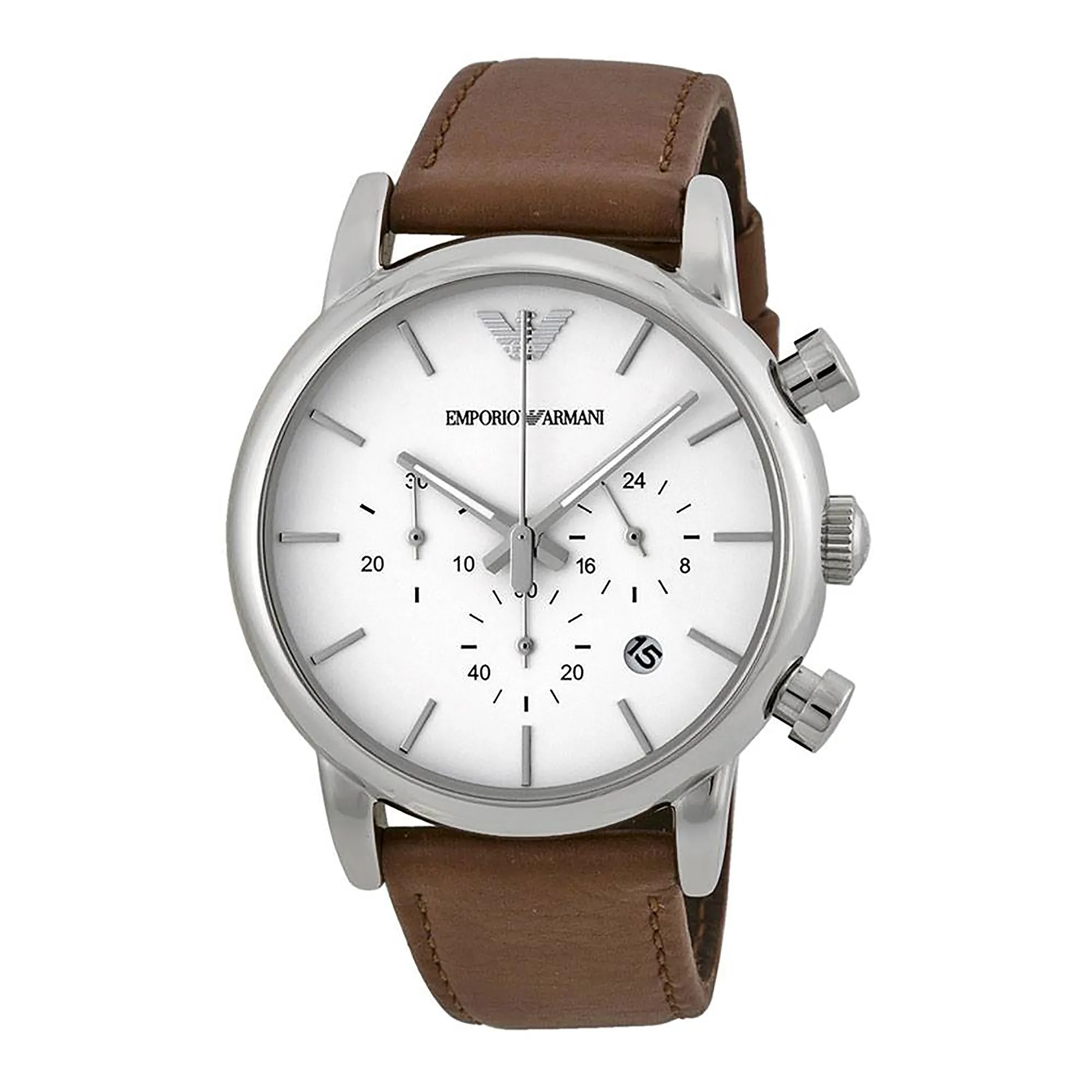 ANALOG WATCH SS LEATHER STRAP