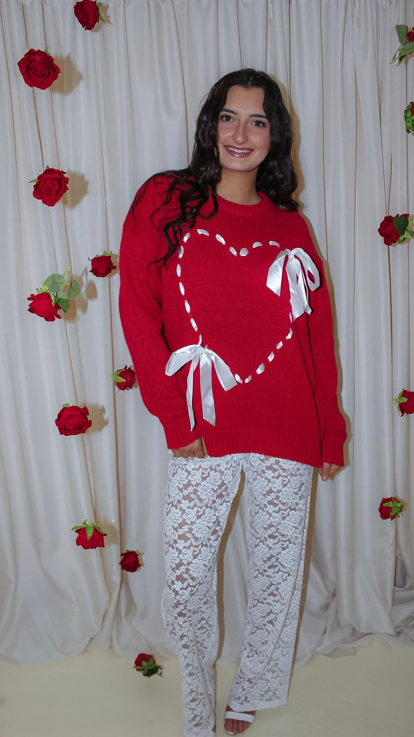 Angela White Lace Pants
