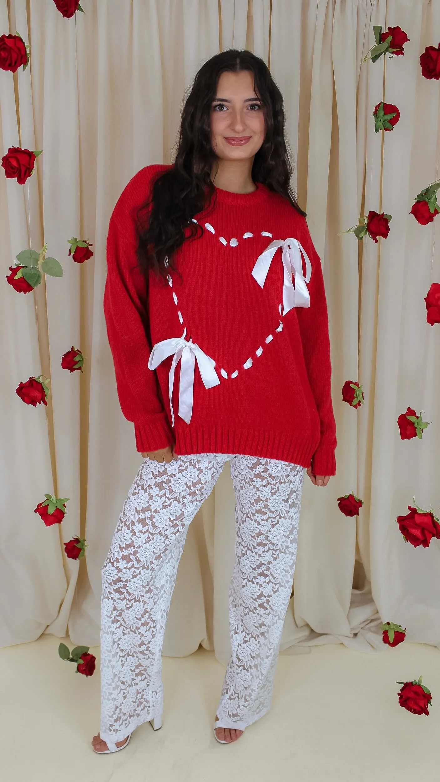 Angela White Lace Pants