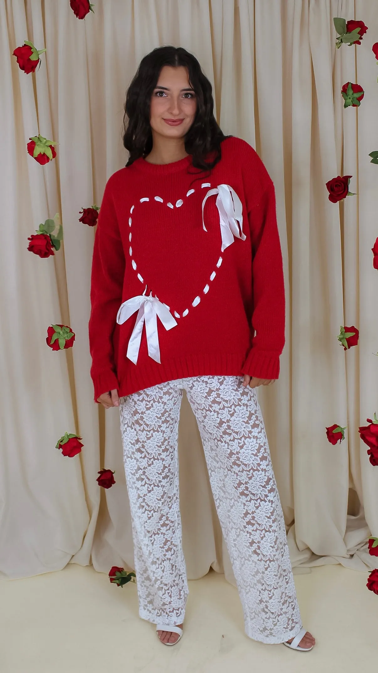 Angela White Lace Pants