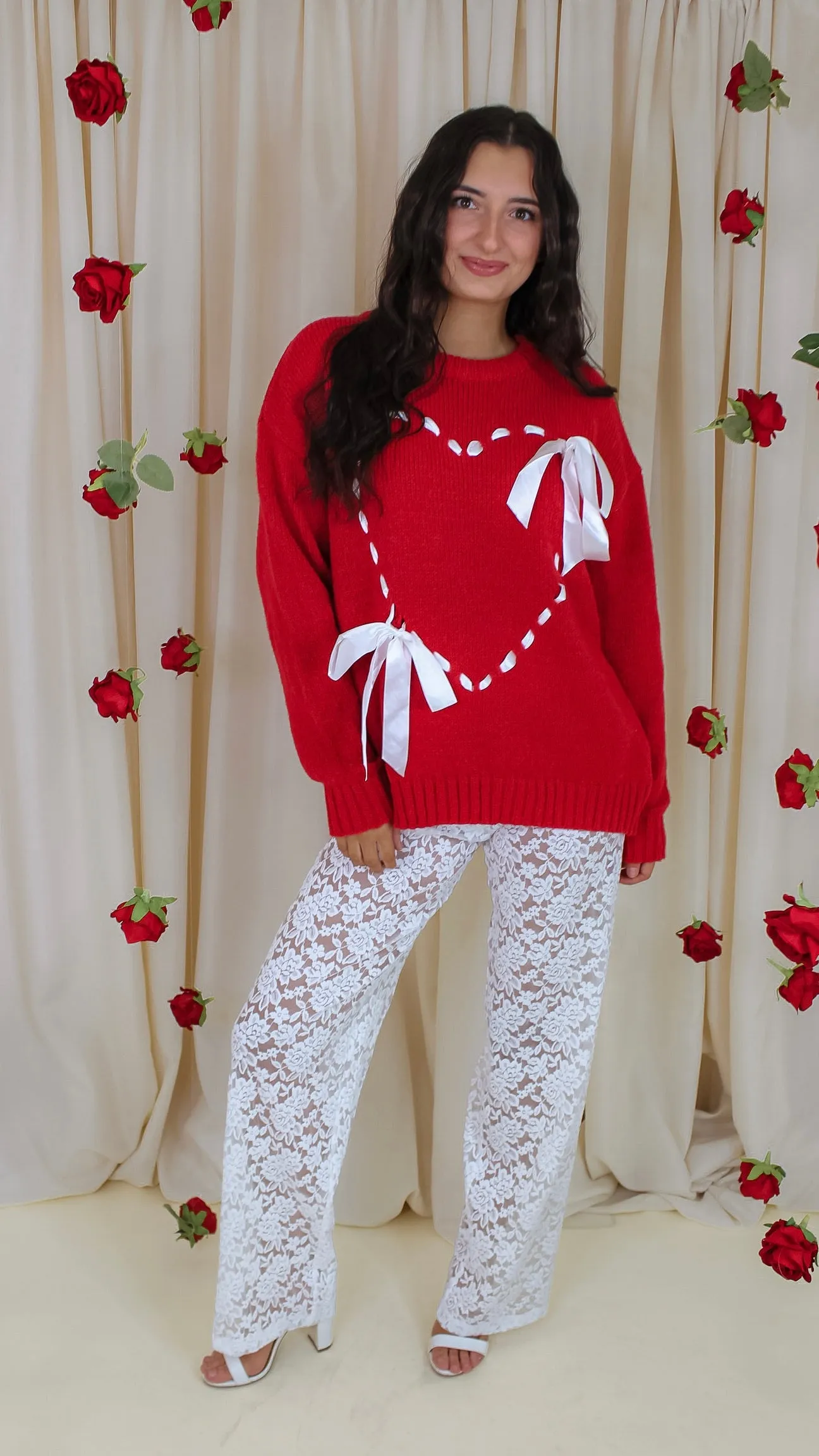 Angela White Lace Pants