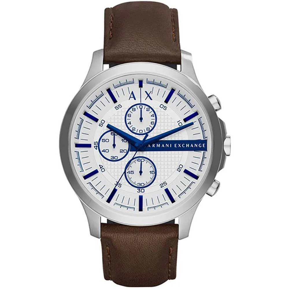 Armani Exchange Men's Analog Watch Leather Strap