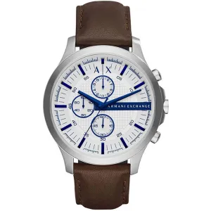 Armani Exchange Men's Analog Watch Leather Strap