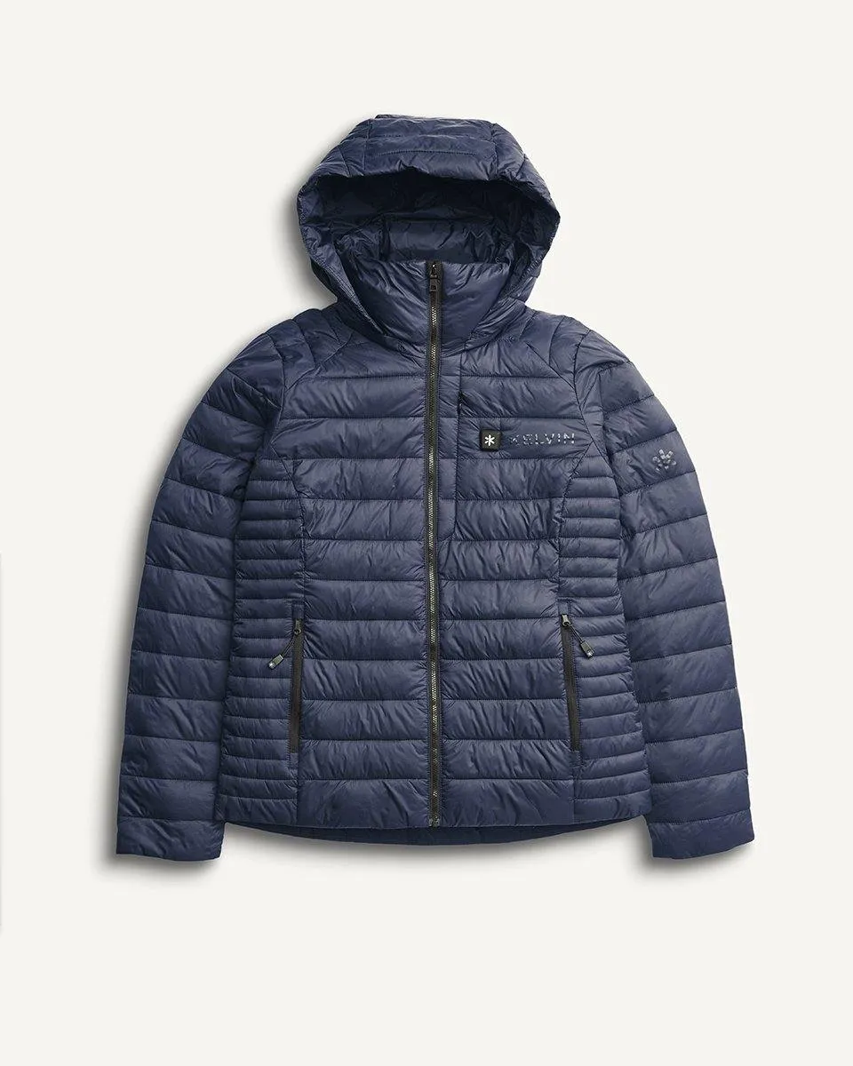 Aura Women’s Heated Jacket Blue by Kelvin Coats