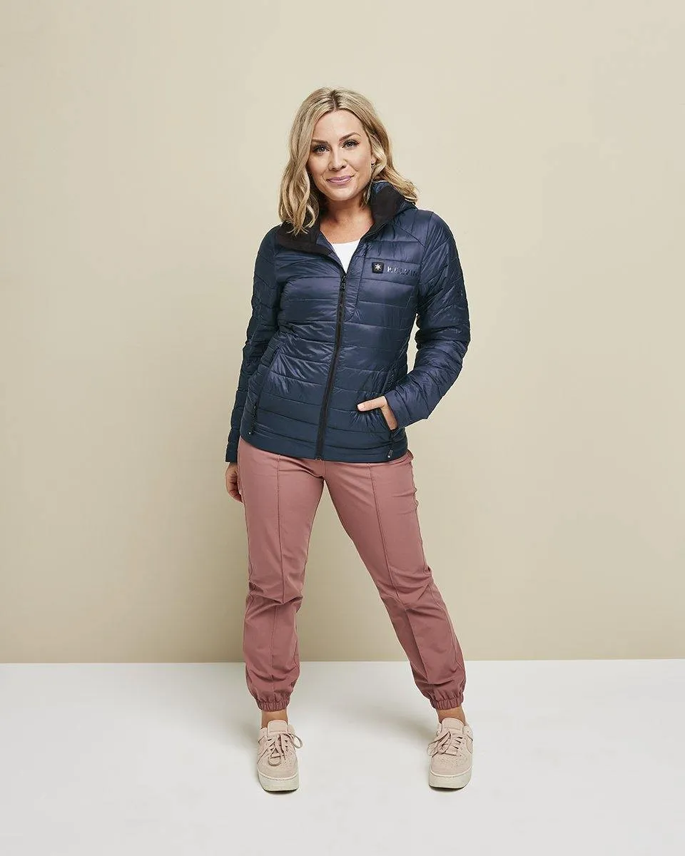Aura Women’s Heated Jacket Blue by Kelvin Coats
