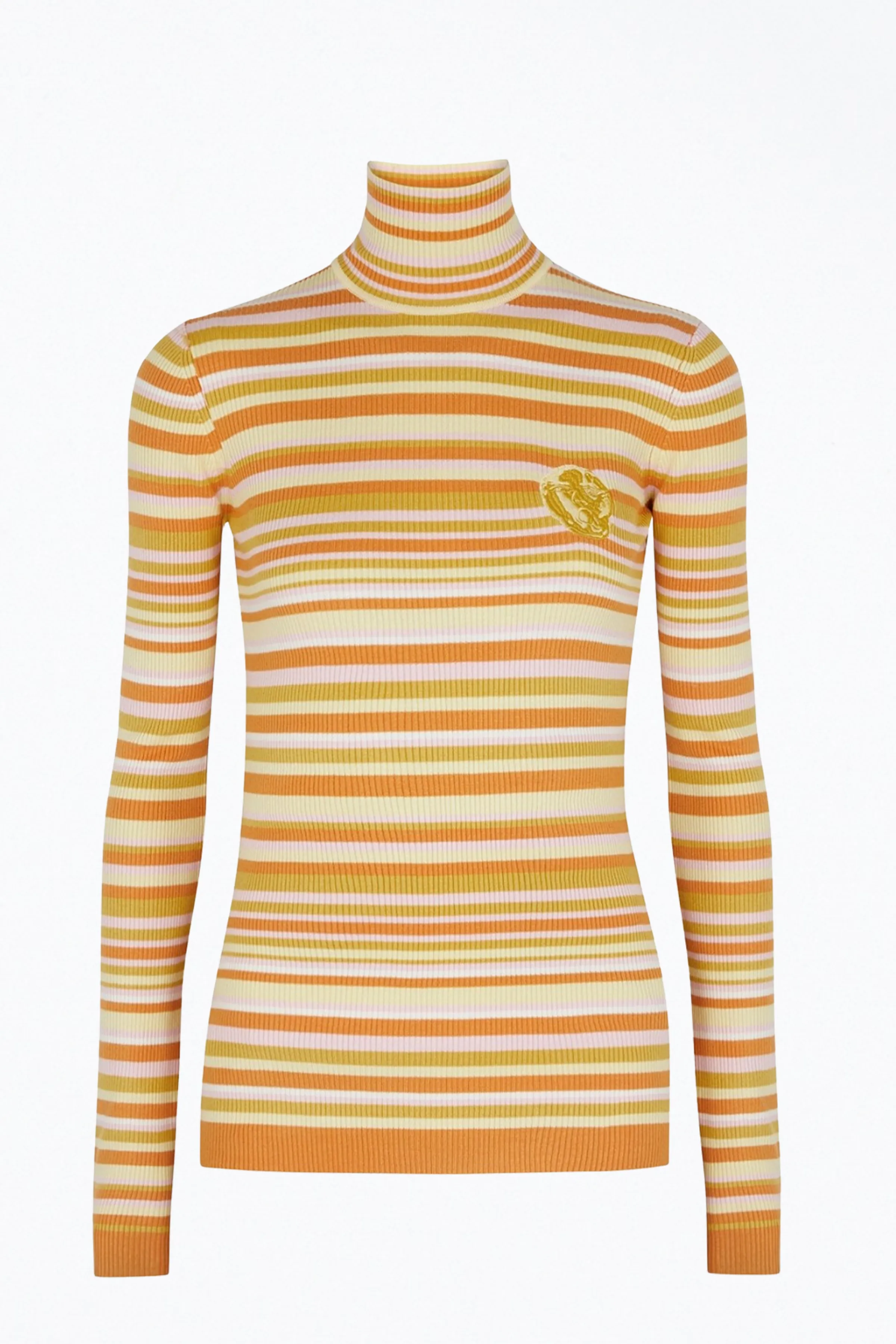 AWA RIBBED-KNIT TURTLENECK TOP