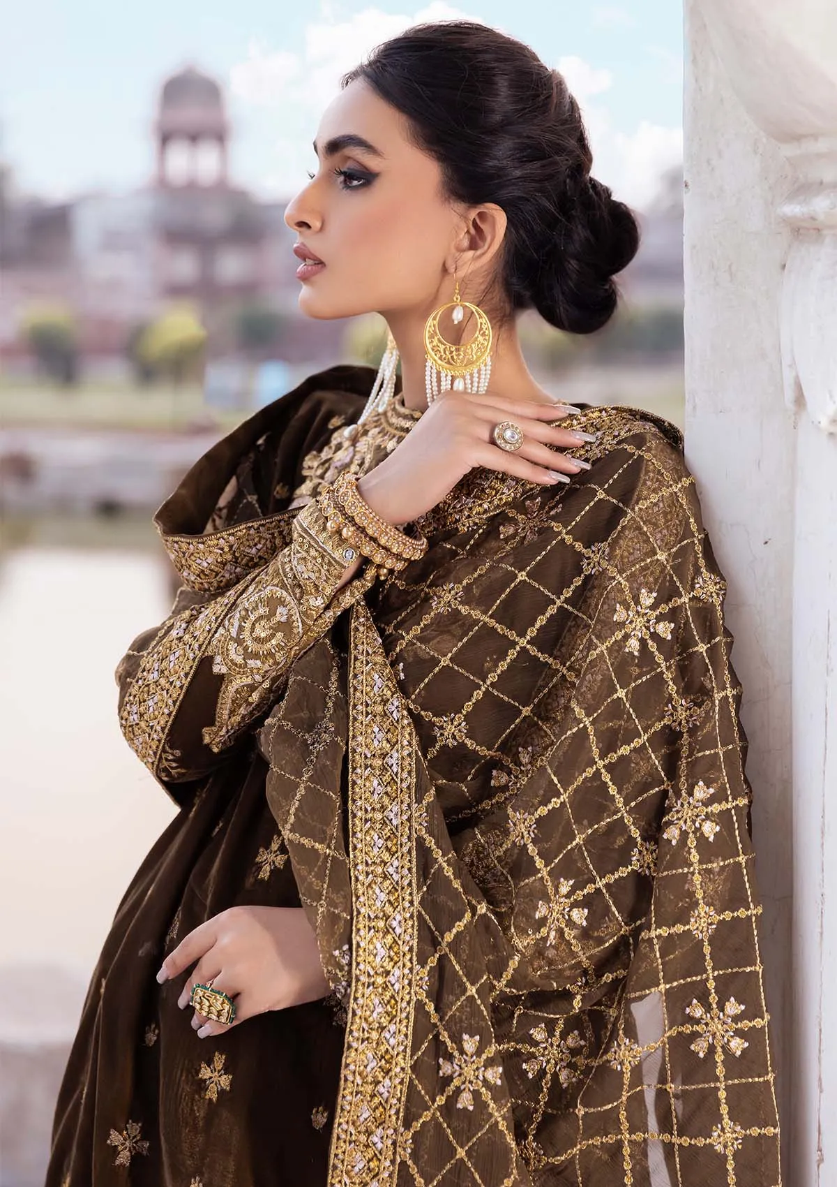BAAGH - LOOK 10 | AIK Atelier Baagh Unstitched Velvet Winter Collection 2022 | Unstitched Embroidered Velvet Suits