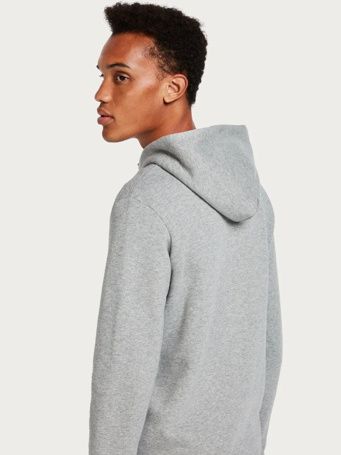 Badge Detail Zip-Through Hoodie