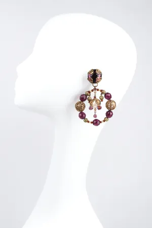 Beaded Hoop Earrings