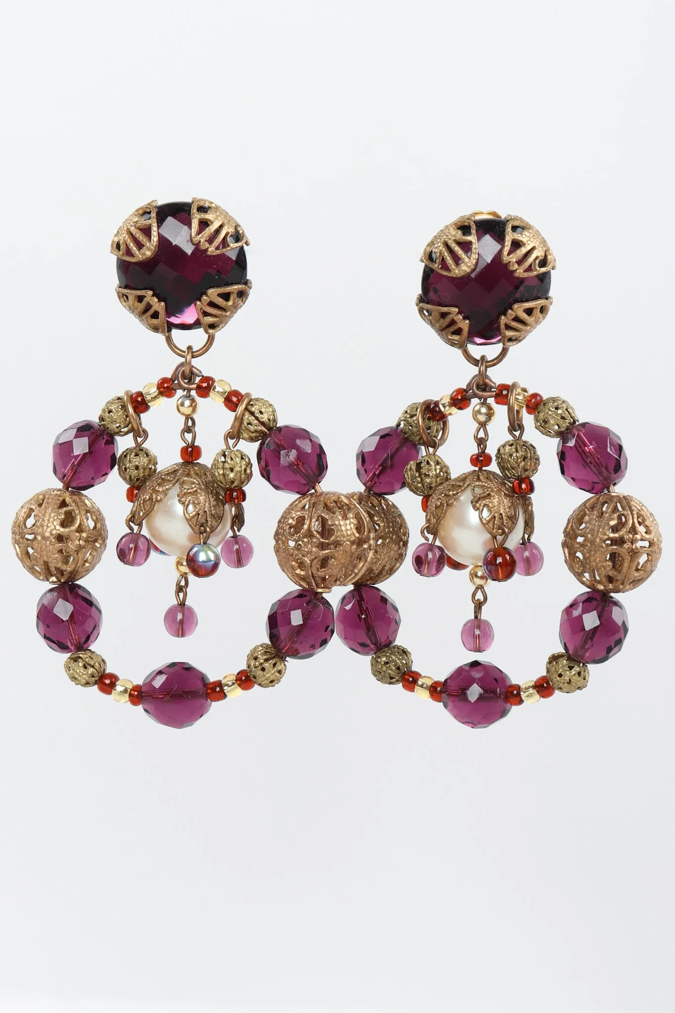 Beaded Hoop Earrings
