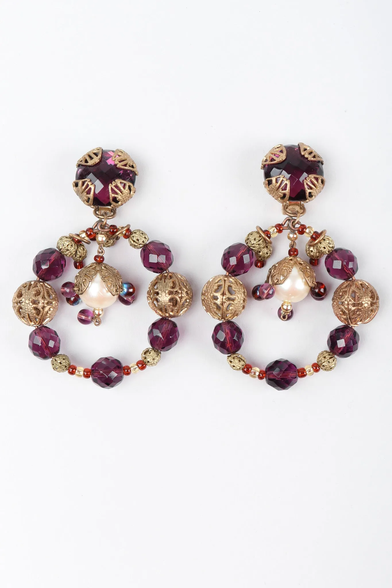 Beaded Hoop Earrings