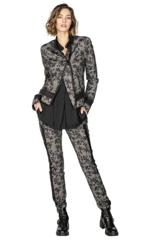 Beate Heymann Printed Flower Black/Grey Pant