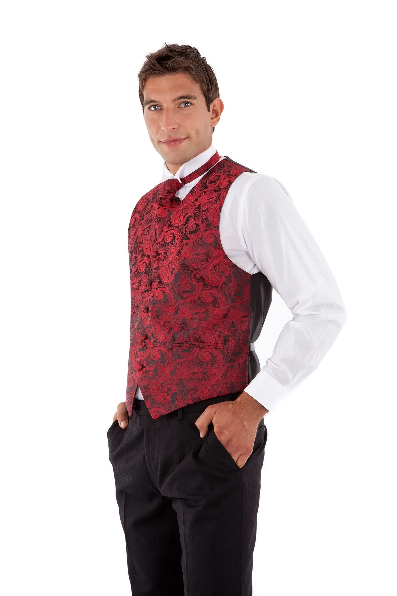 Big Mens Tapestry Formal Vest