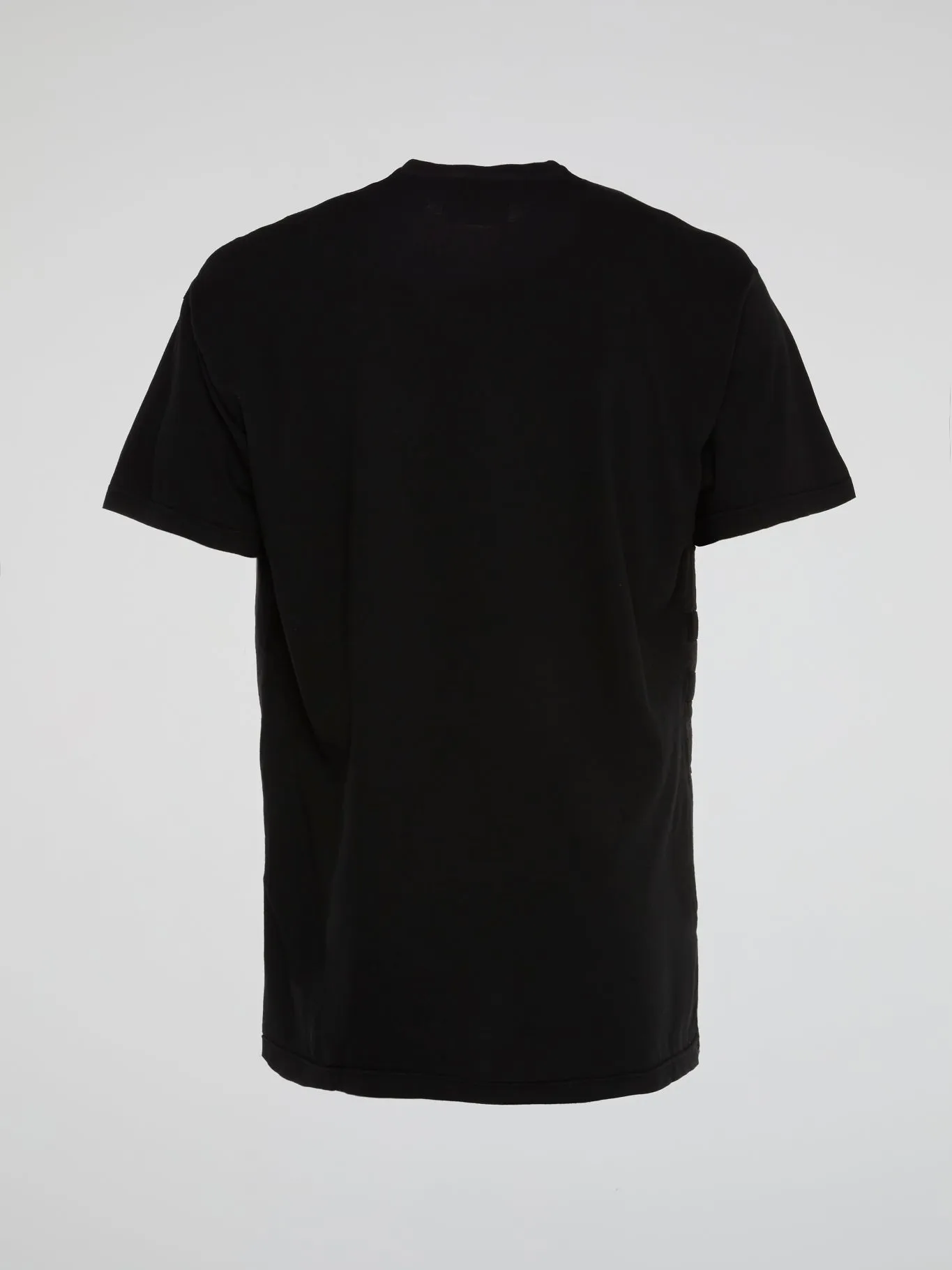Black Logo T-Shirt with False Vest Panel