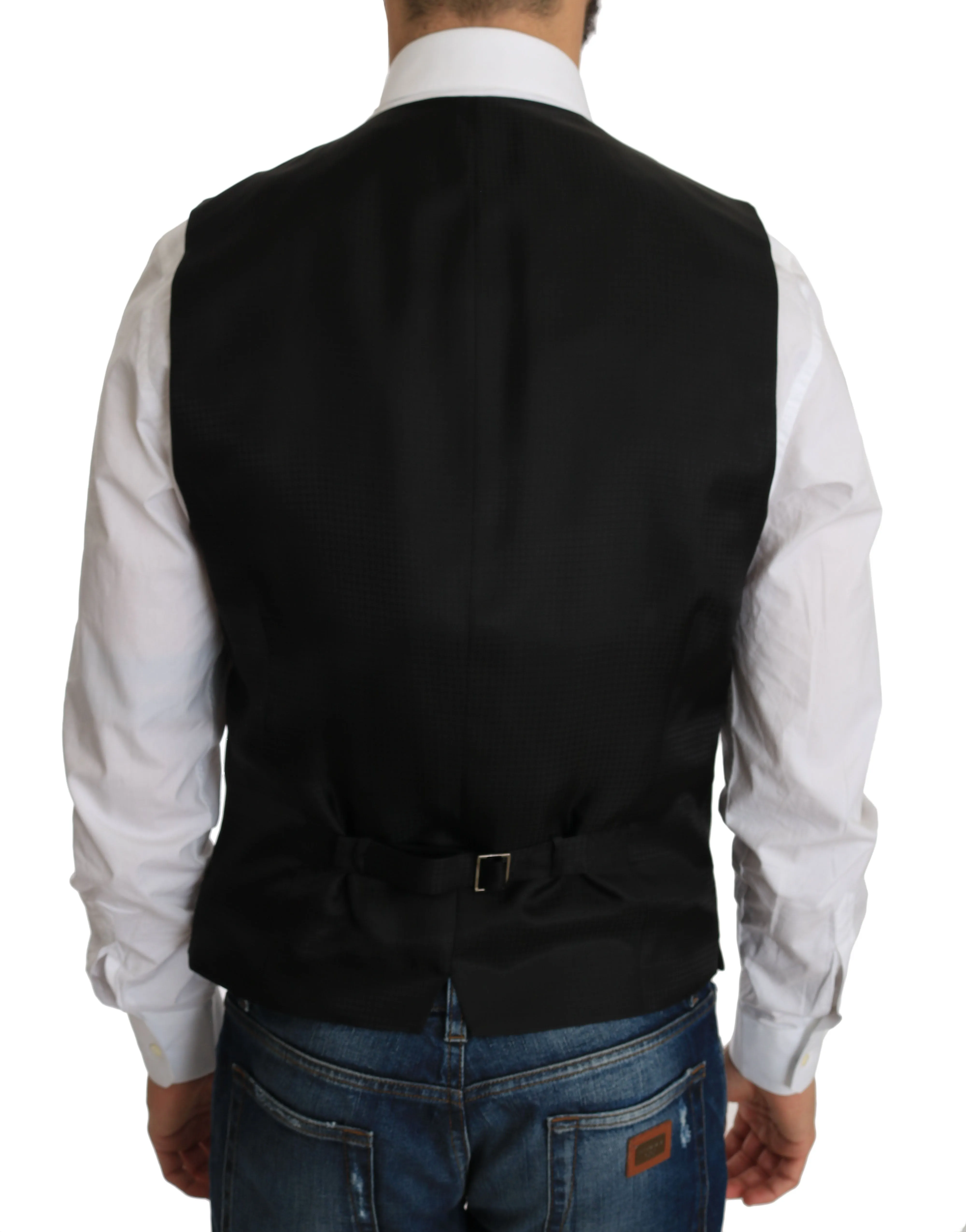 Black Silk Dress Waistcoat