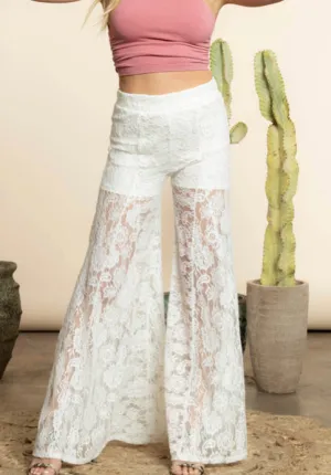 Blanco Dice Lace Pants