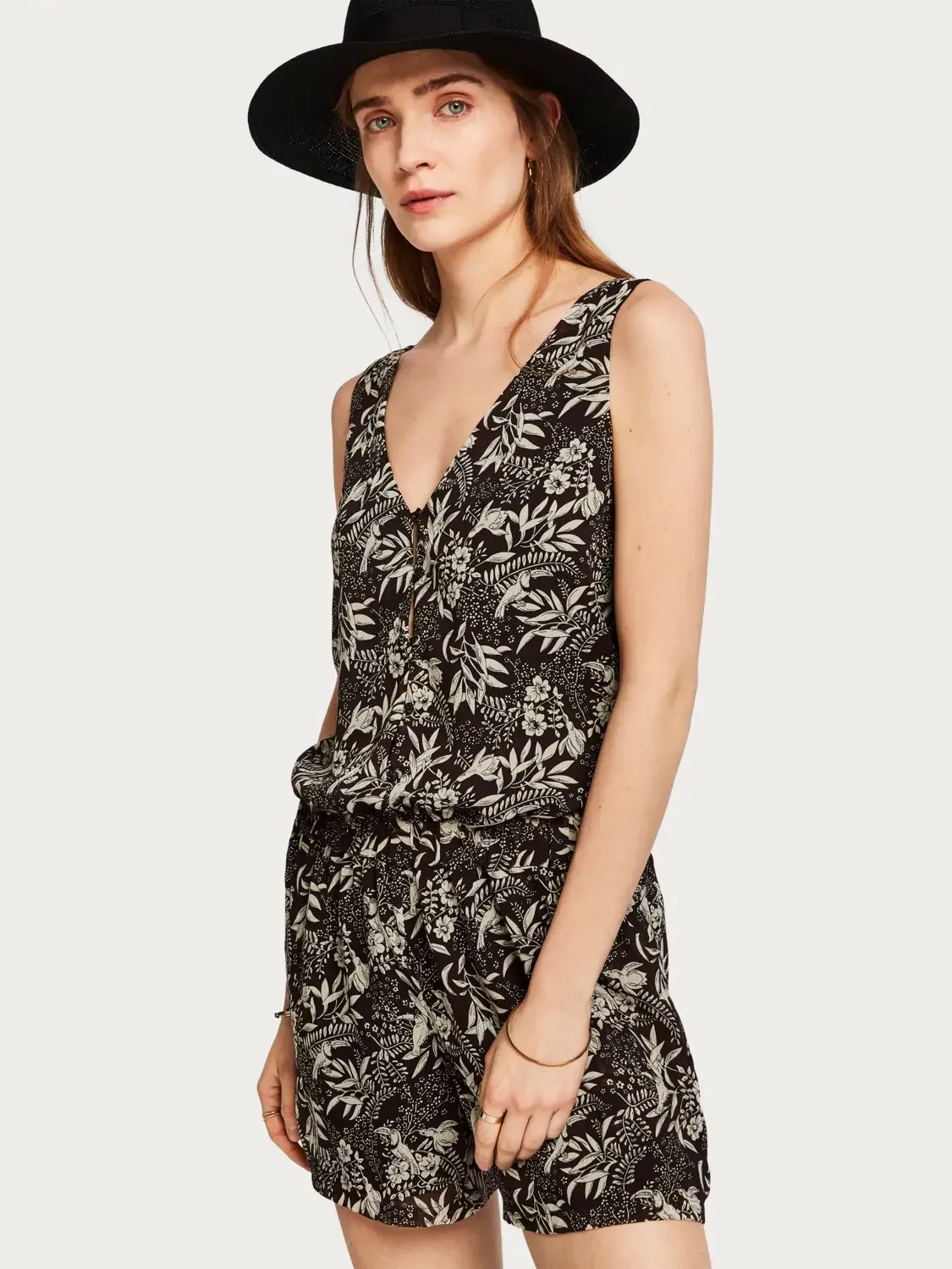 Botanical Print Playsuit
