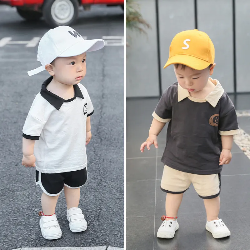 Boy sports clothes children's summer baby two-piece suit