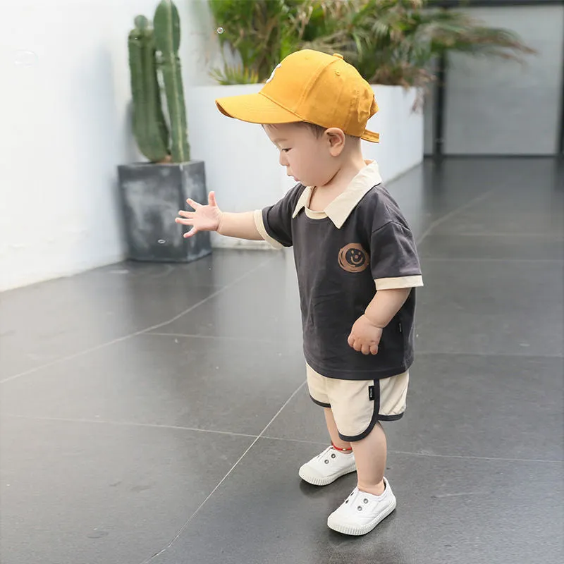 Boy sports clothes children's summer baby two-piece suit