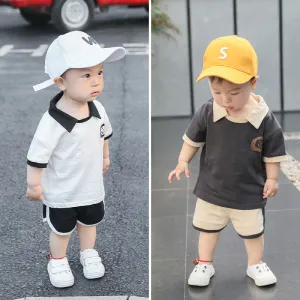 Boy sports clothes children's summer baby two-piece suit