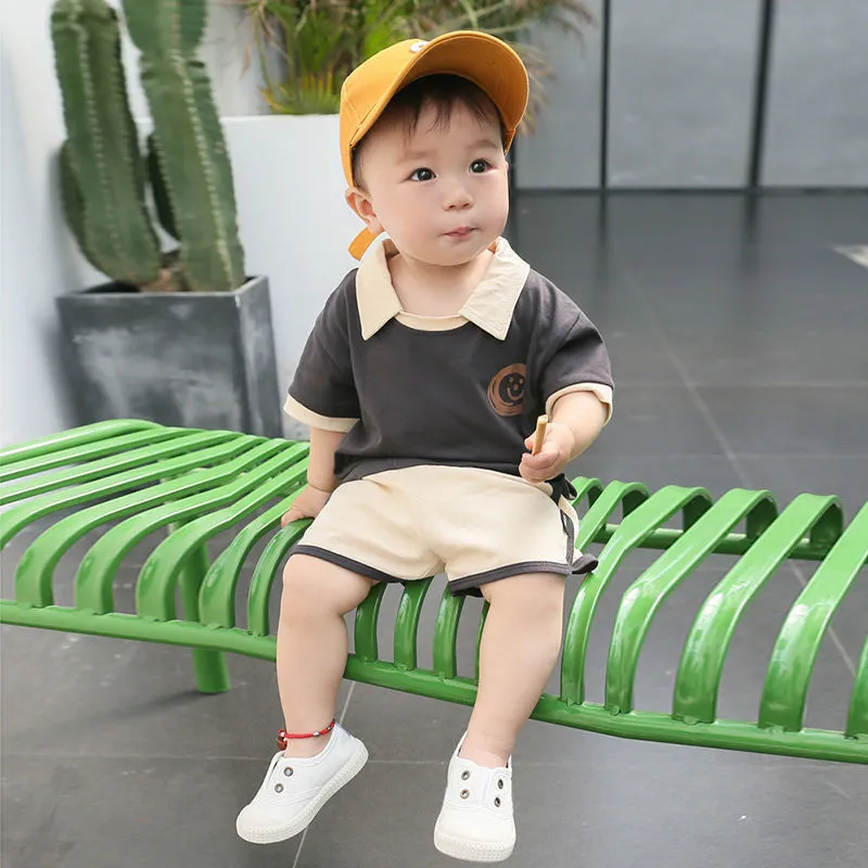 Boy sports clothes children's summer baby two-piece suit