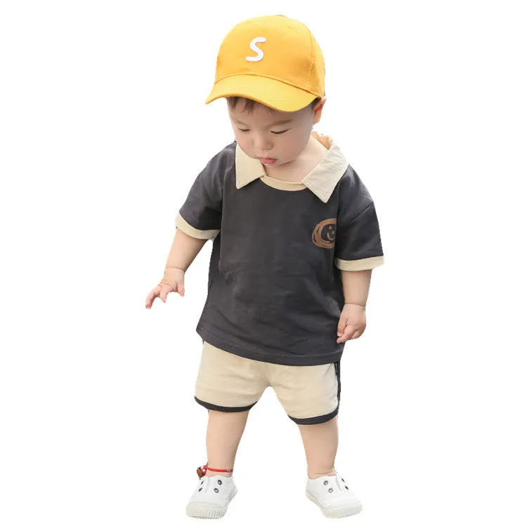 Boy sports clothes children's summer baby two-piece suit