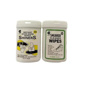 Cadie Twin Pack Wipes Sneaker Cleaner 20 Wipes Instant Shoe Shine 30 Wipes Shiners 1 PACK