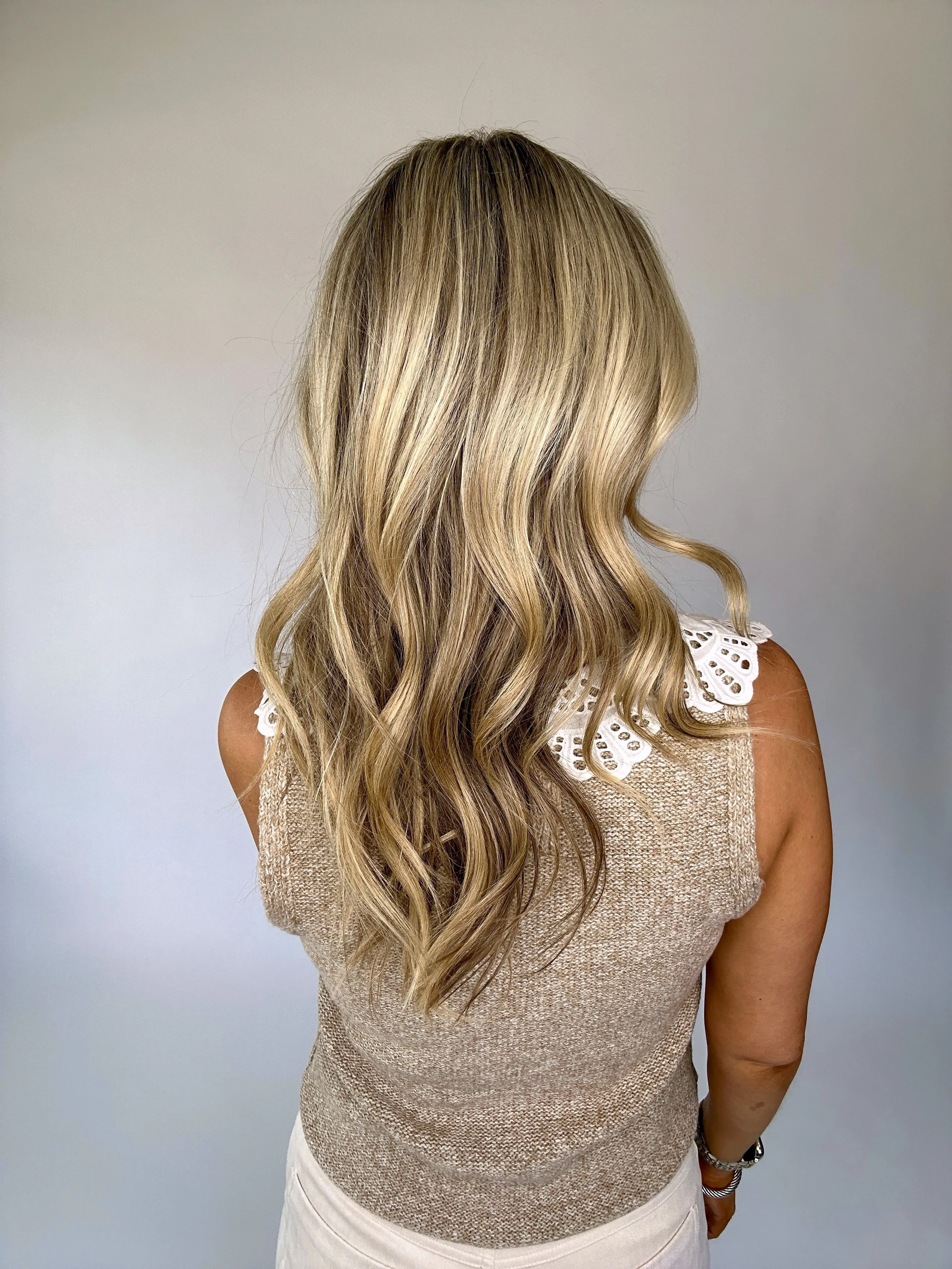 Café Couture Collared Eyelet Top