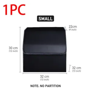 Car Trunk Organizer Storage Box PU Leather Auto Organizers Bag Folding Trunk Storage Pockets for Vehicle Sedan SUV Accessories