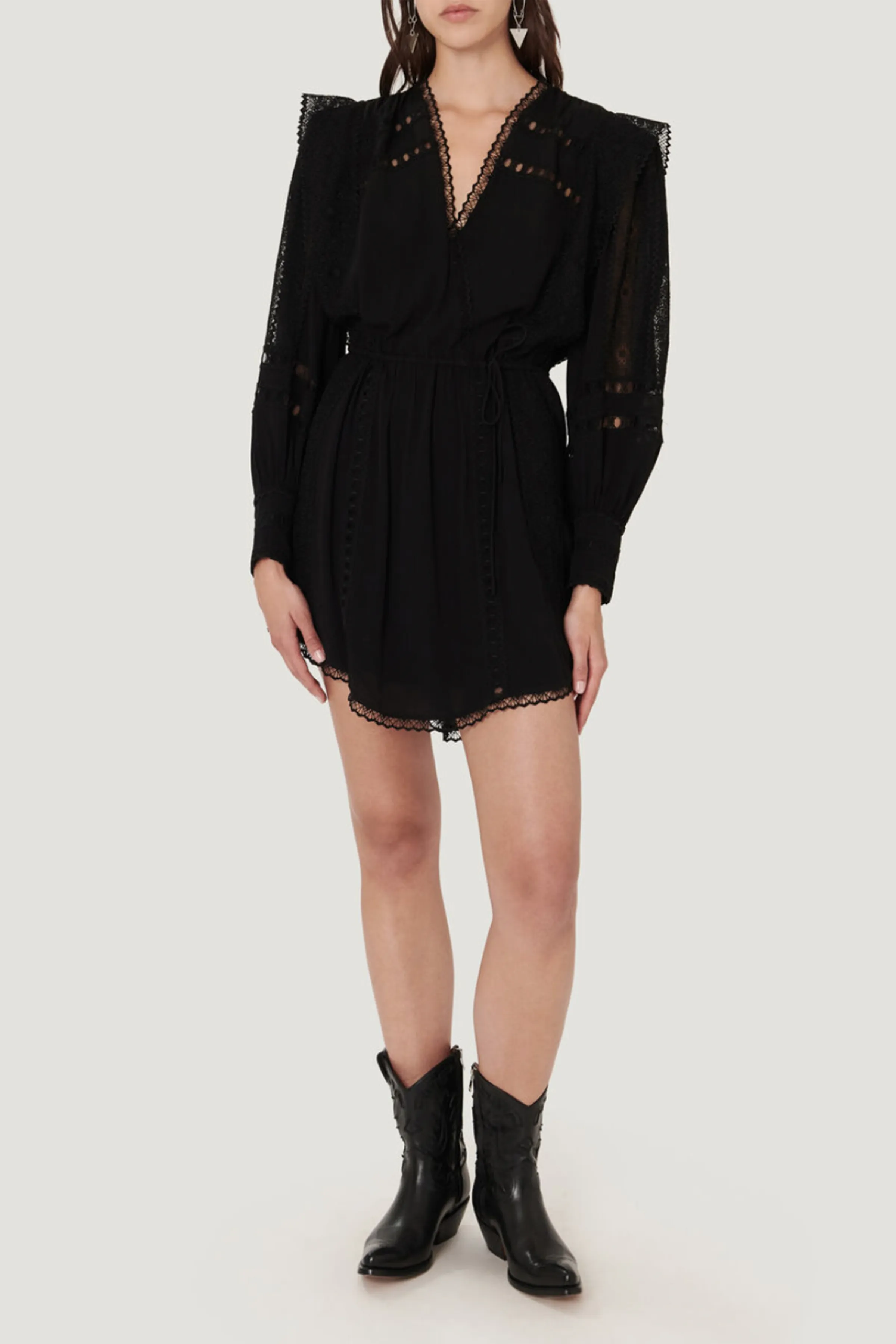 CASSIE V-NECK MINI DRESS