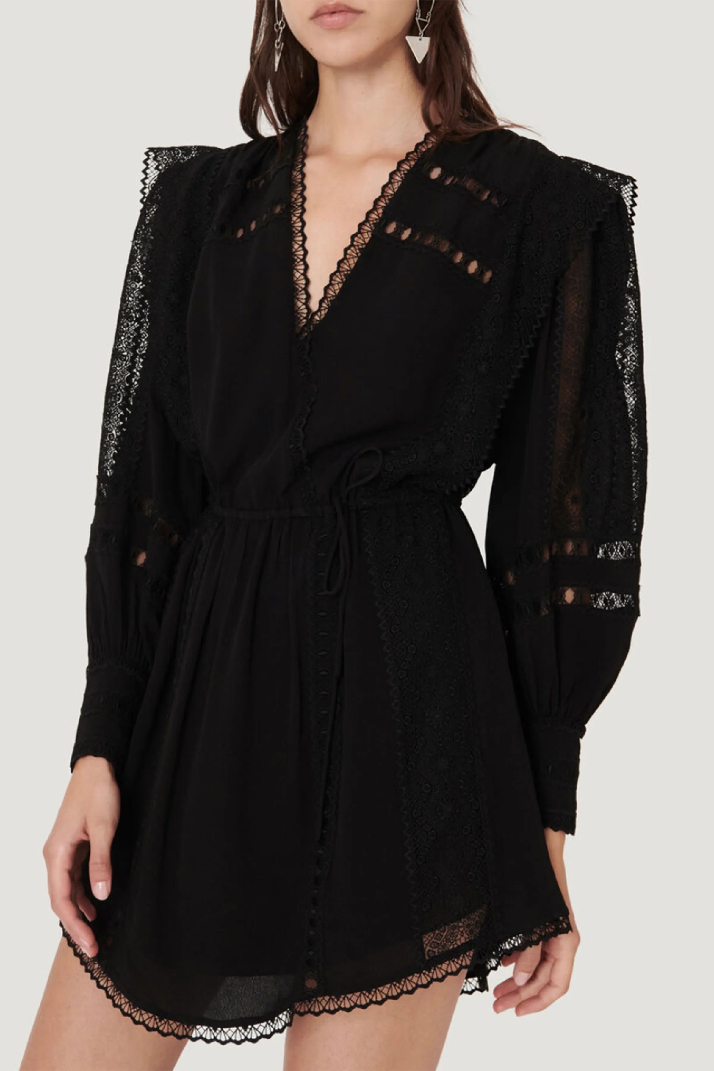 CASSIE V-NECK MINI DRESS