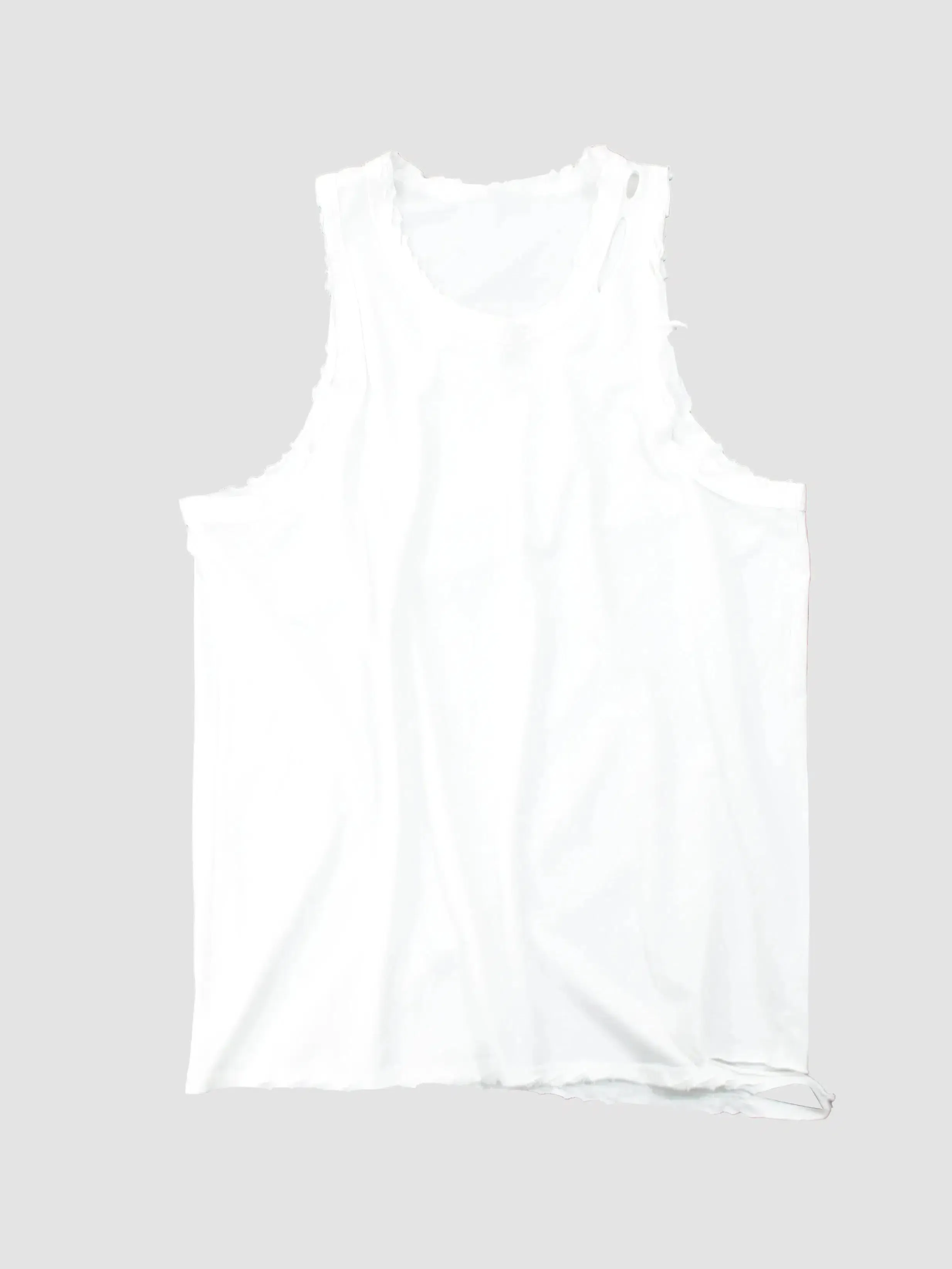 Casual Distressed Longline Vest