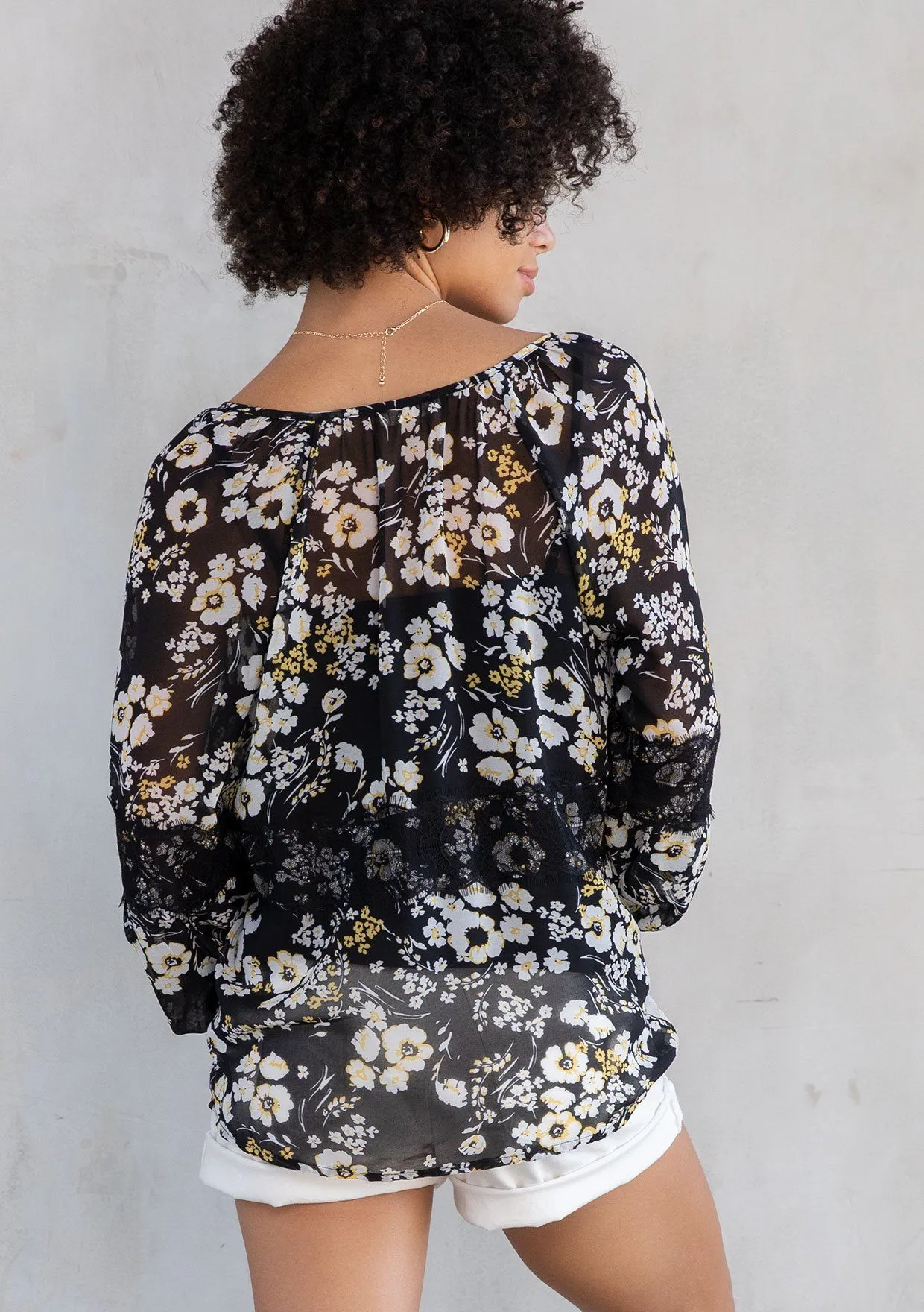 Citrine Floral Blouse