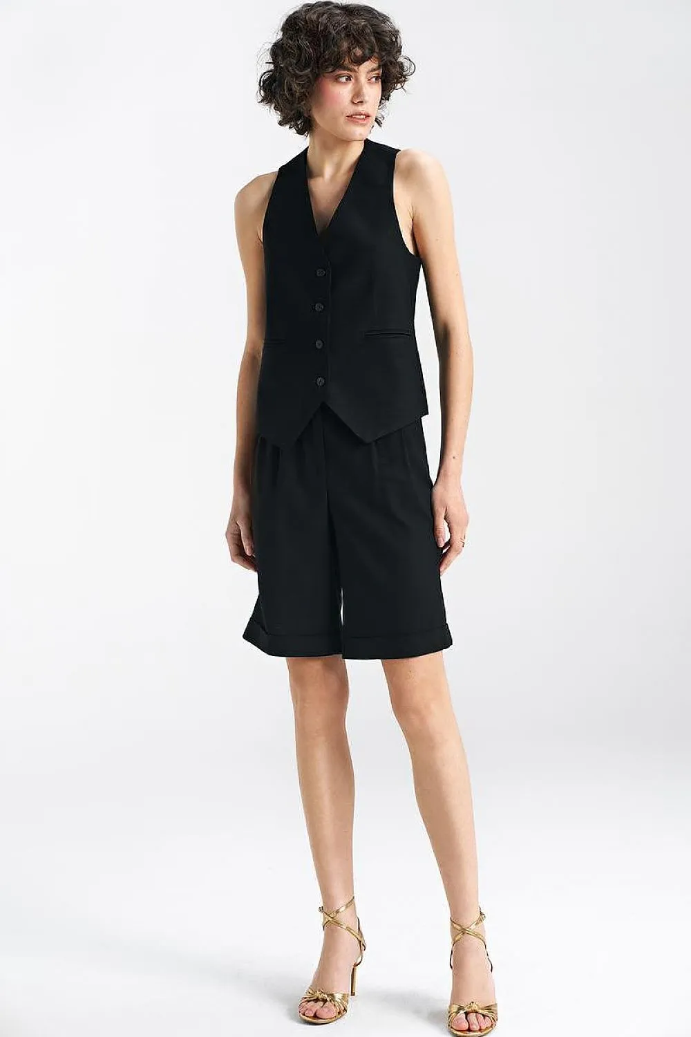 Classic Button-Up Vest Elegance