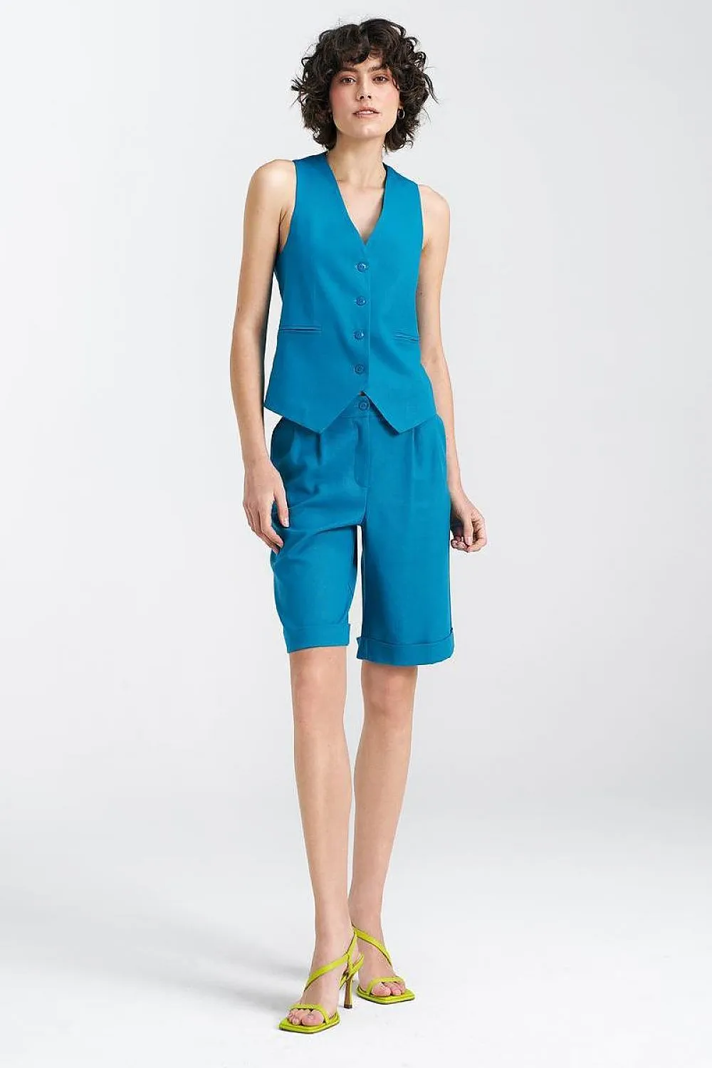 Classic Button-Up Vest Elegance